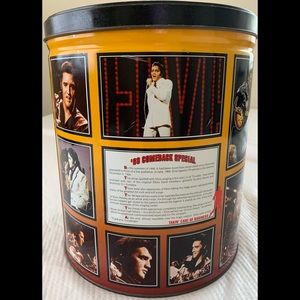 Vintage Elvis Presley popcorn tin